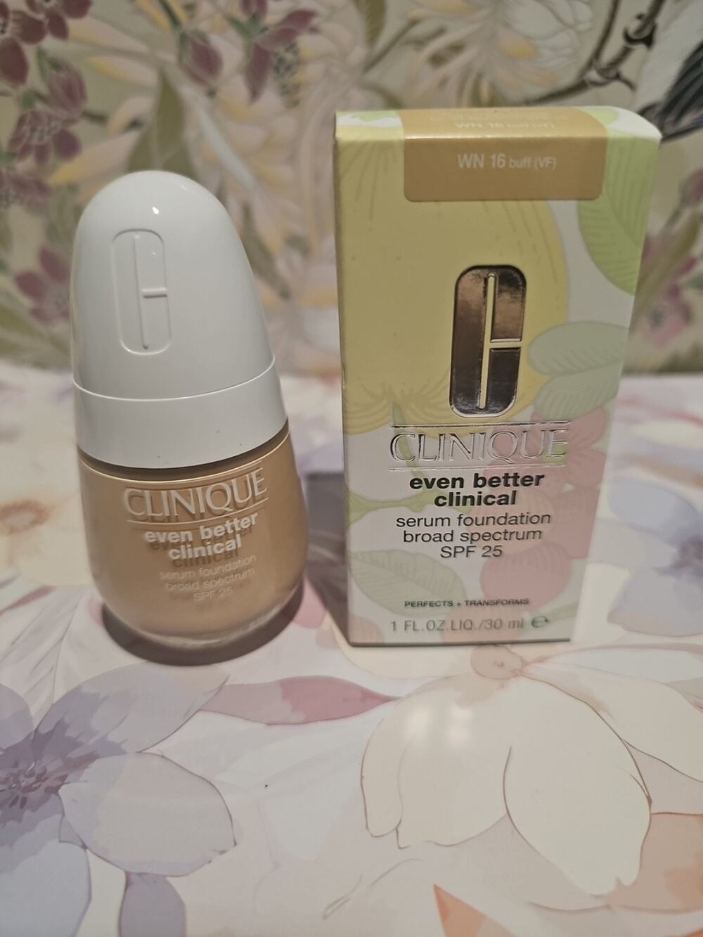 WN 16 Buff (VF) Clinique Even Better Clinical Serum Foundation SPF 25oz NIB